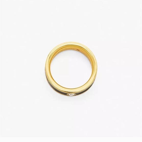 Marc Jacobs Gold and Black Ring - Picture 3 of 6